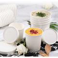 White kraft paper food grade soup bucket